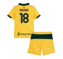 AC Milan Christopher Nkunku #18 Koszulka Trzecia dzieci 2025-26 Krótki Rękaw (+ krótkie spodenki)